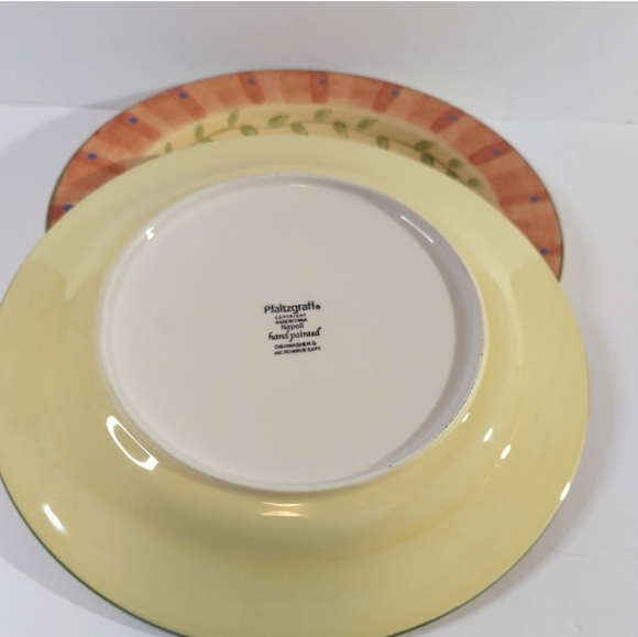 Pfaltzgraff "Napoli" Hand-Painted Set of 2 Round Dinner Plates Replacements - Picture 6 of 7